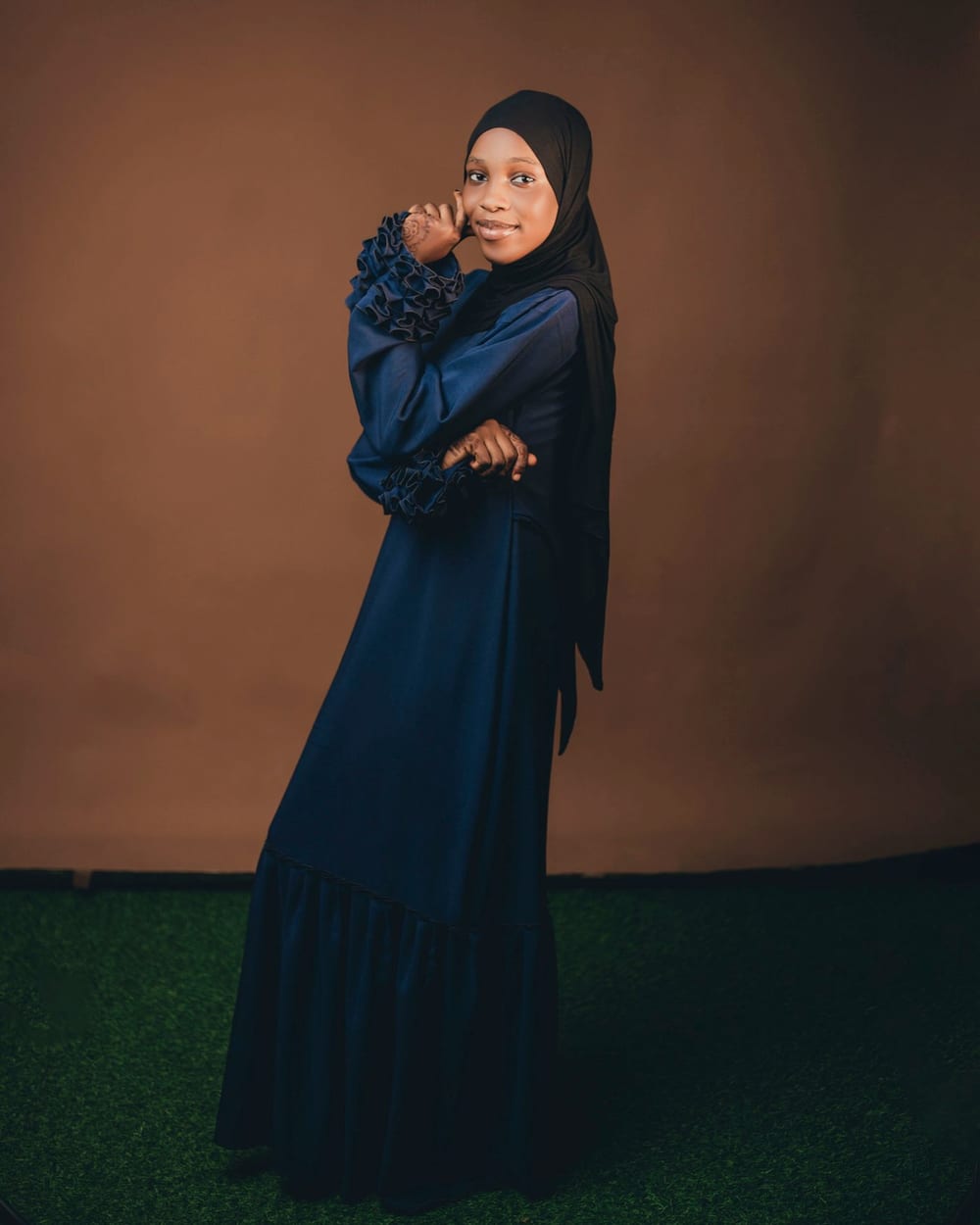 Black pleated  shirt