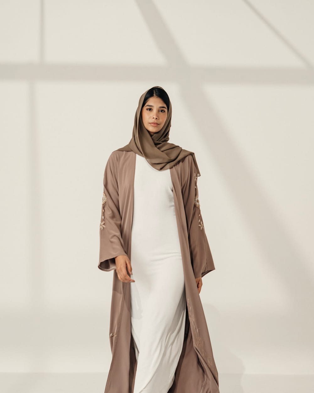 Dual-Textured Long Vest